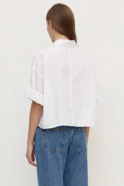 Aurora Cropped Poplin Shirt
