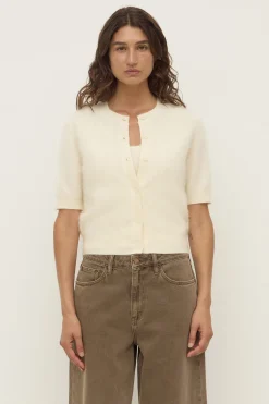 Carina Merino Wool Short Sleeve Cardigan