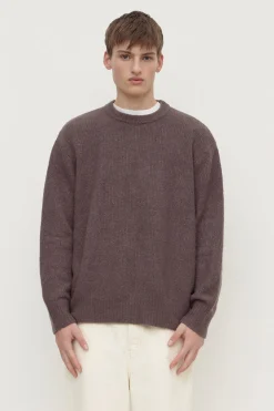 Dover Boucle Knit Cashmere Crew