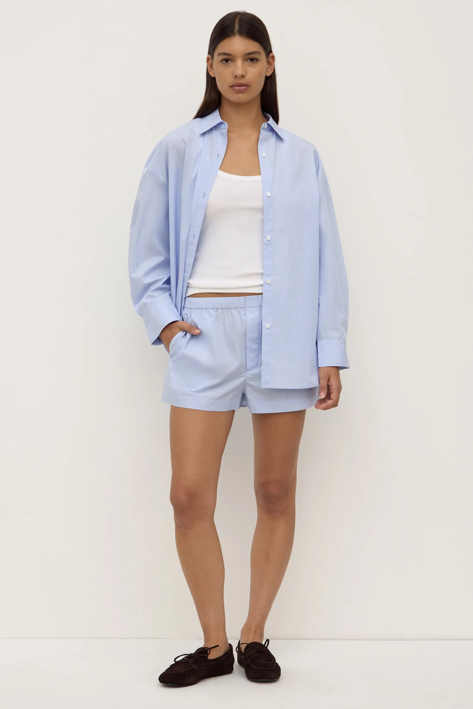 Havana Stripe Poplin Short