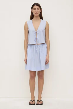 Havana Stripe Poplin Skirt