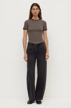 Kourt Contrast Bind Tee