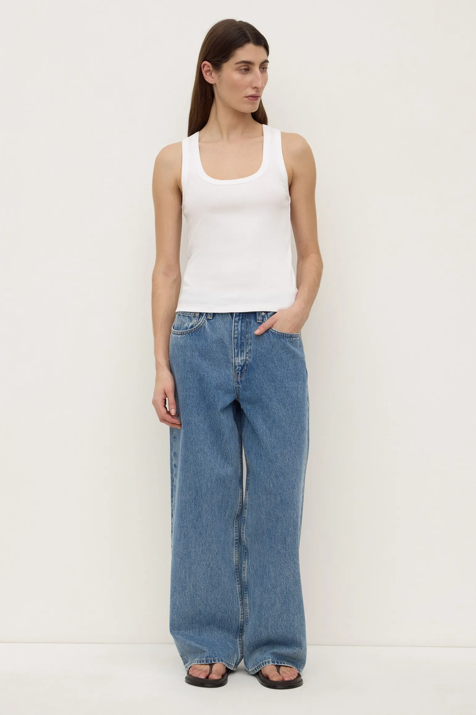 Robyn Scoop Neck Rib Tank
