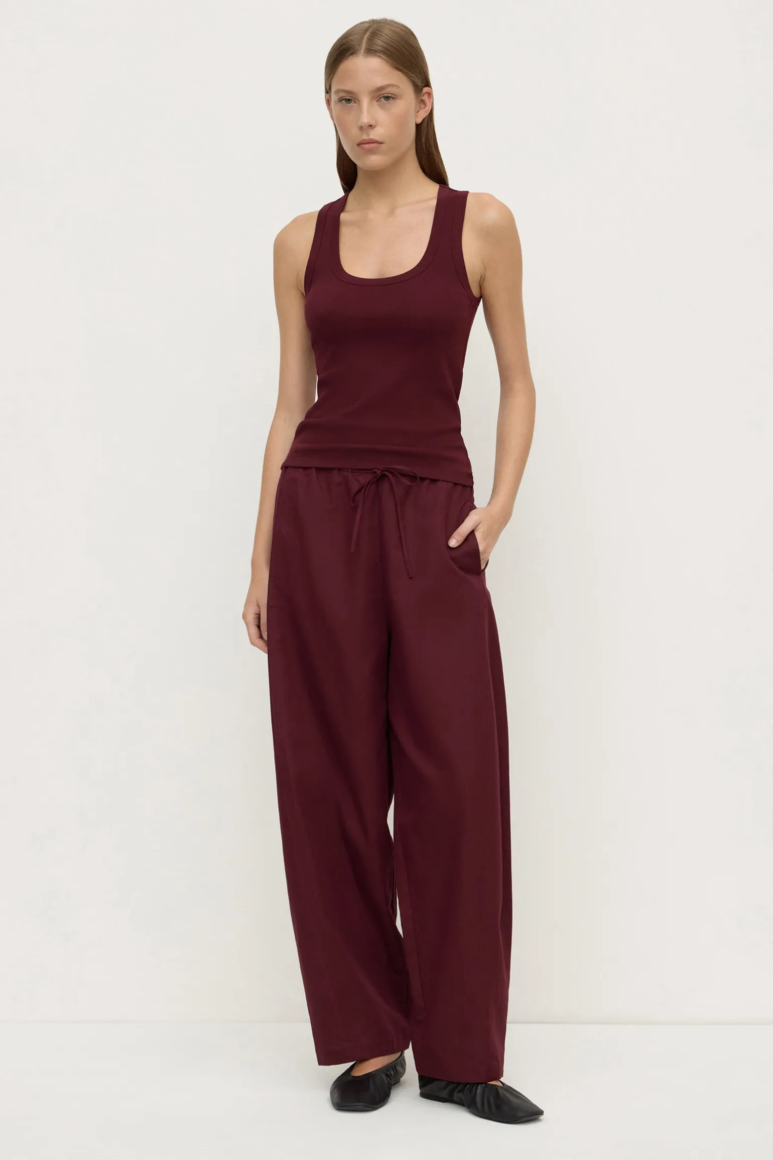 Robyn Scoop Neck Rib Tank