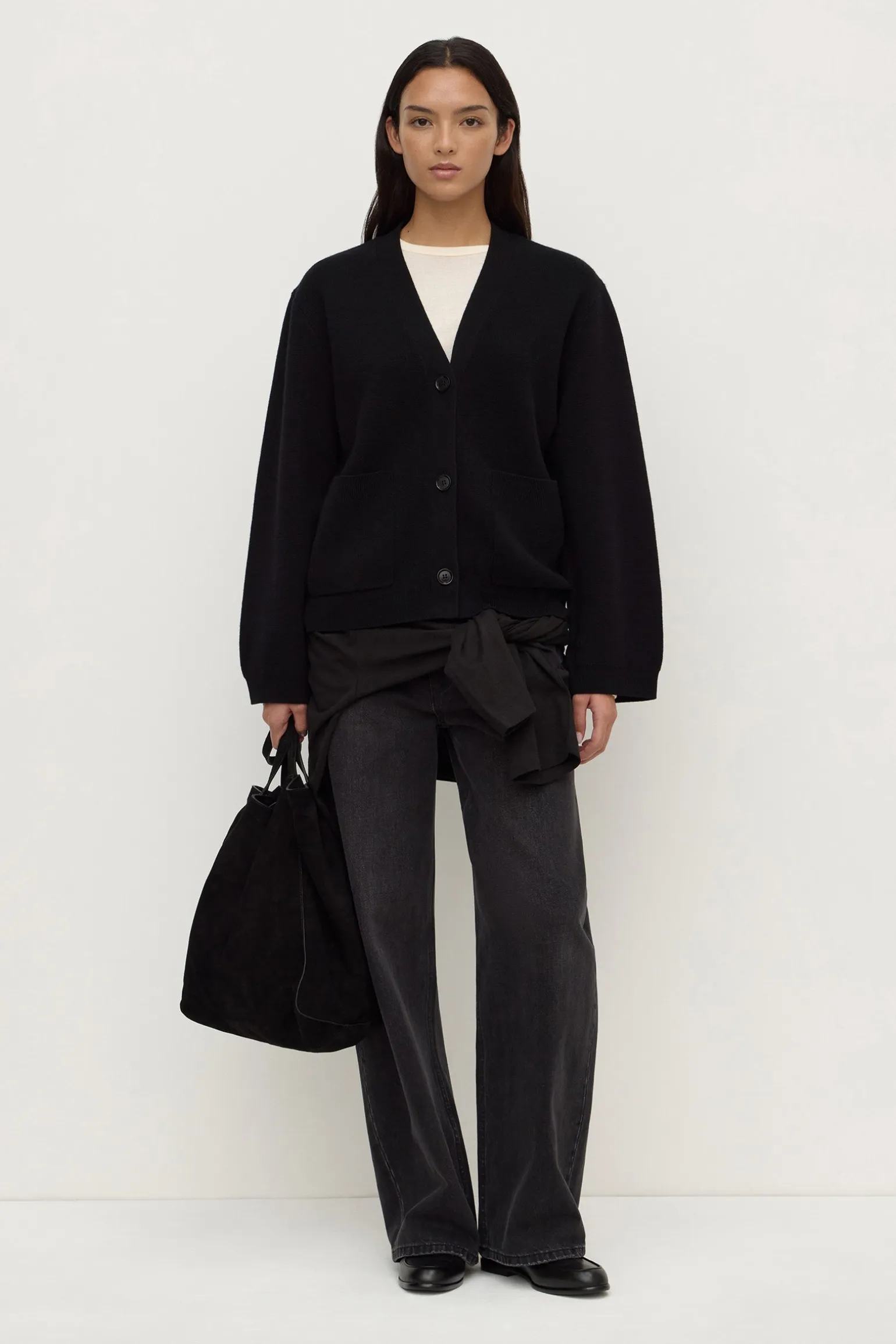 Tamsin Wool Cashmere Knit Cardigan