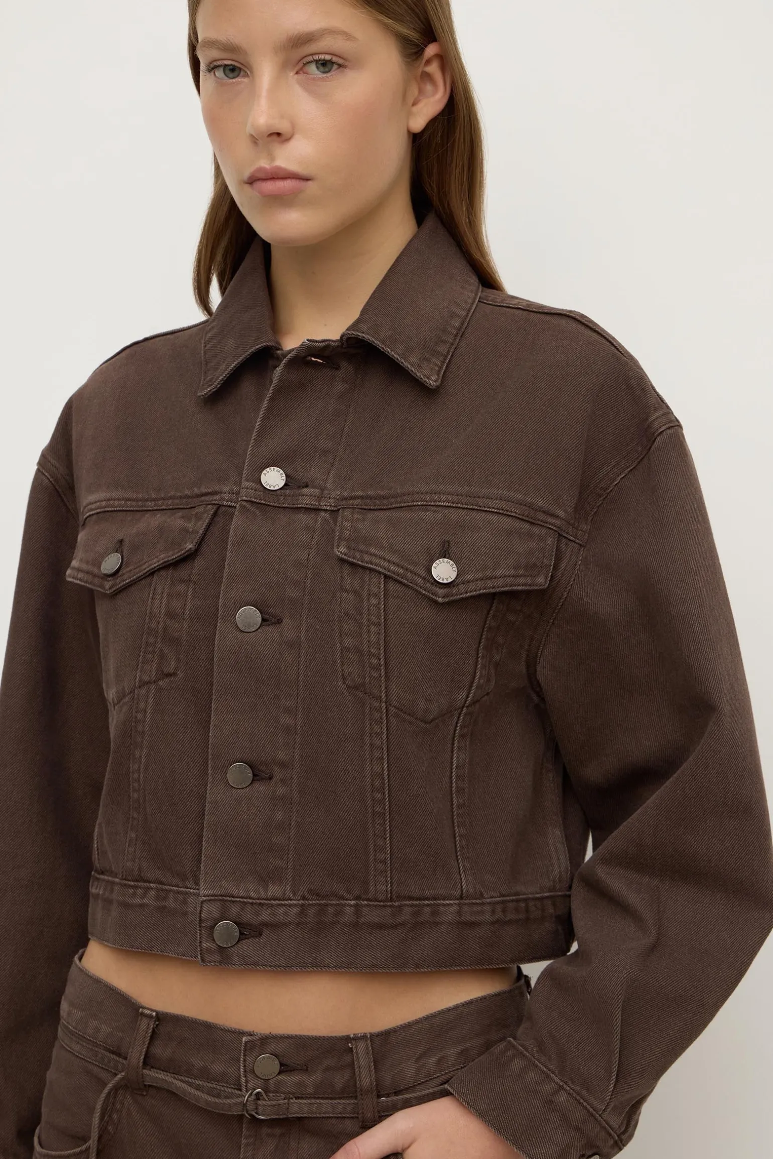 Womens Cropped Denim Jacket