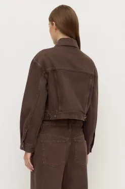 Womens Cropped Denim Jacket